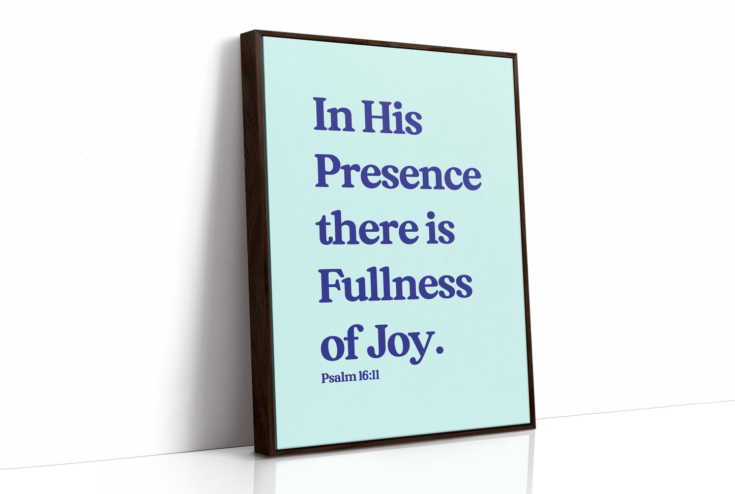 Sacred Words On Mint Canvas