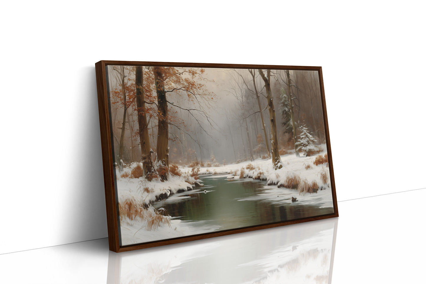 Winter Stream Carries Autumn's Memory