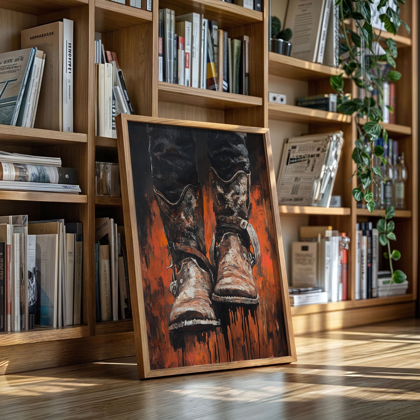 Burnt Leather Cowboy Boots