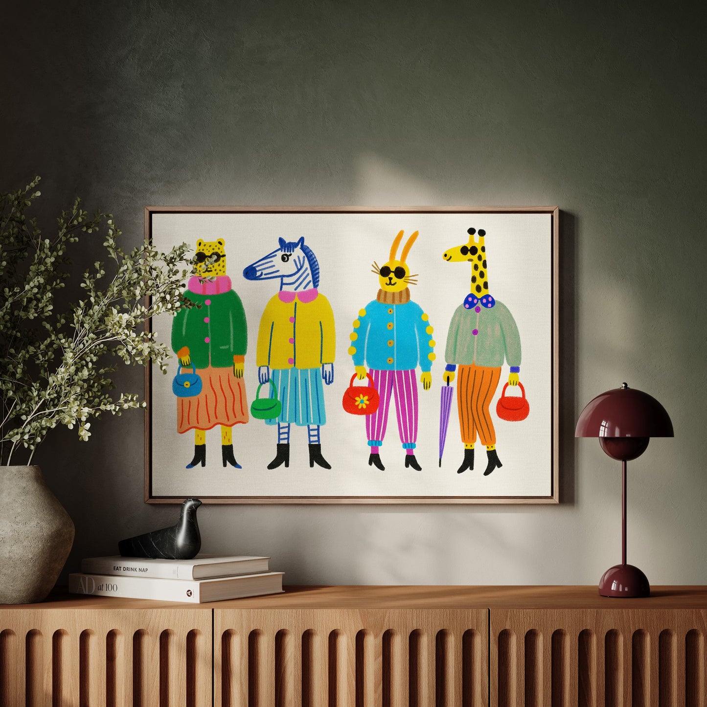 The Fashion Herd – Stylish Animal Friends Wall Art