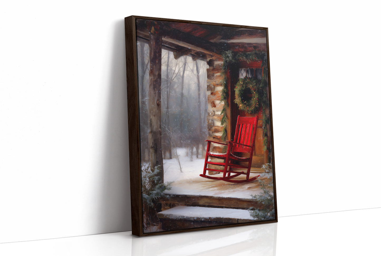 Red Rocker in Winter Quiet