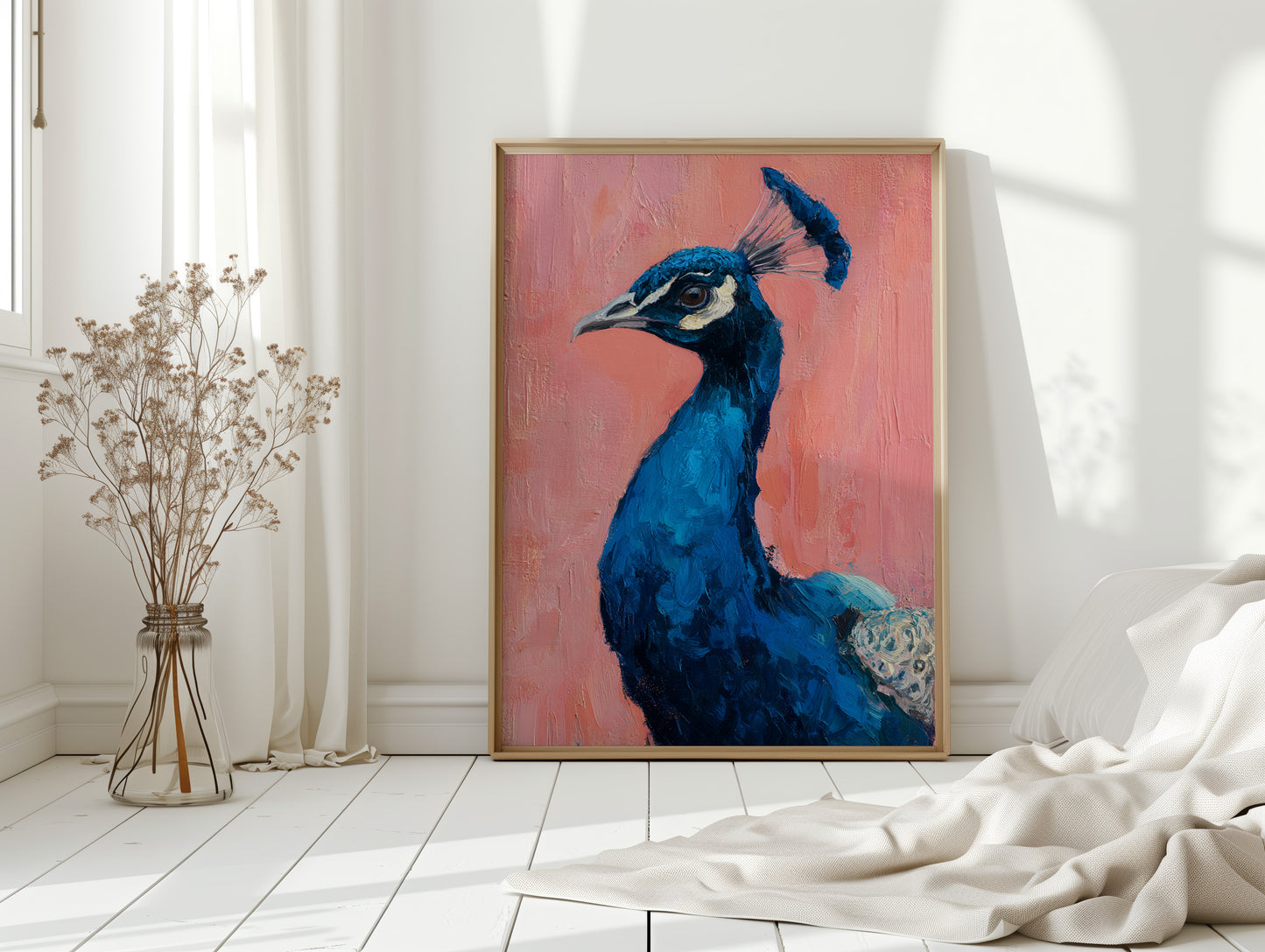 A Regal Gaze in Turquoise