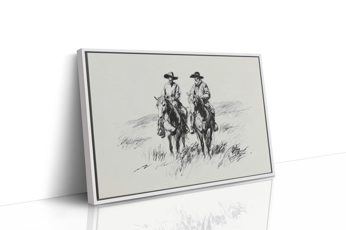Two Riders Beneath Open Skies
