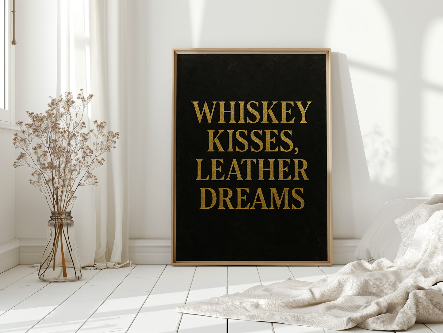 Whiskey Kisses Leather Dreams