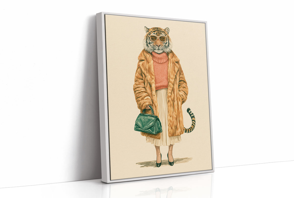 Tiger in Faux Fur: The Fashion Week Regular