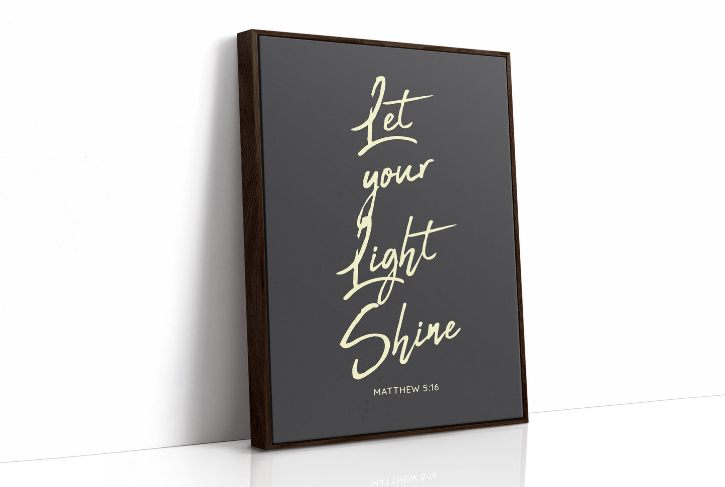 Luminous Words On Charcoal Canvas
