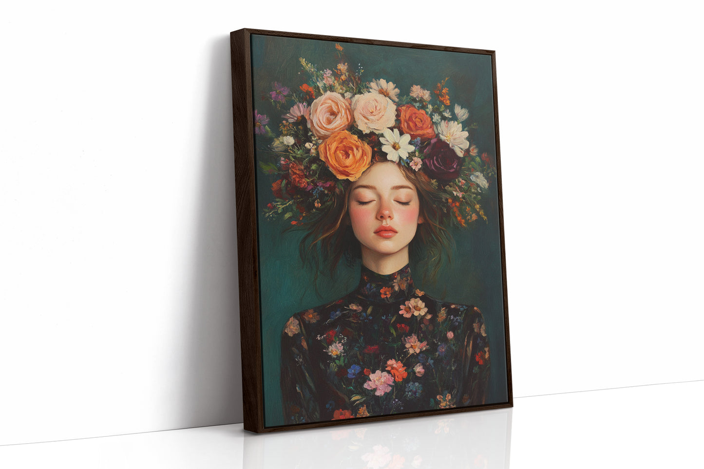 Floral Reverie in Midnight Bloom