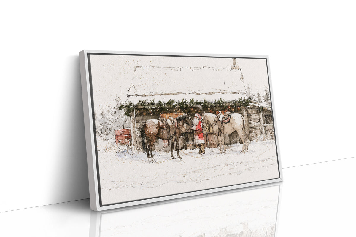 Santa's Snowy Stable Stop
