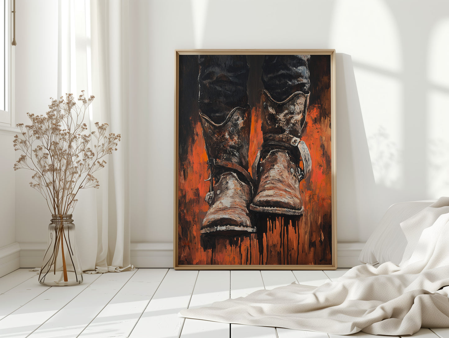 Burnt Leather Cowboy Boots