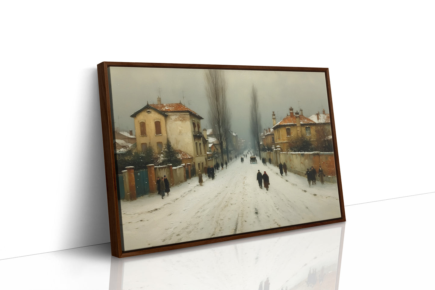 Winter Streets Remember Old Europe