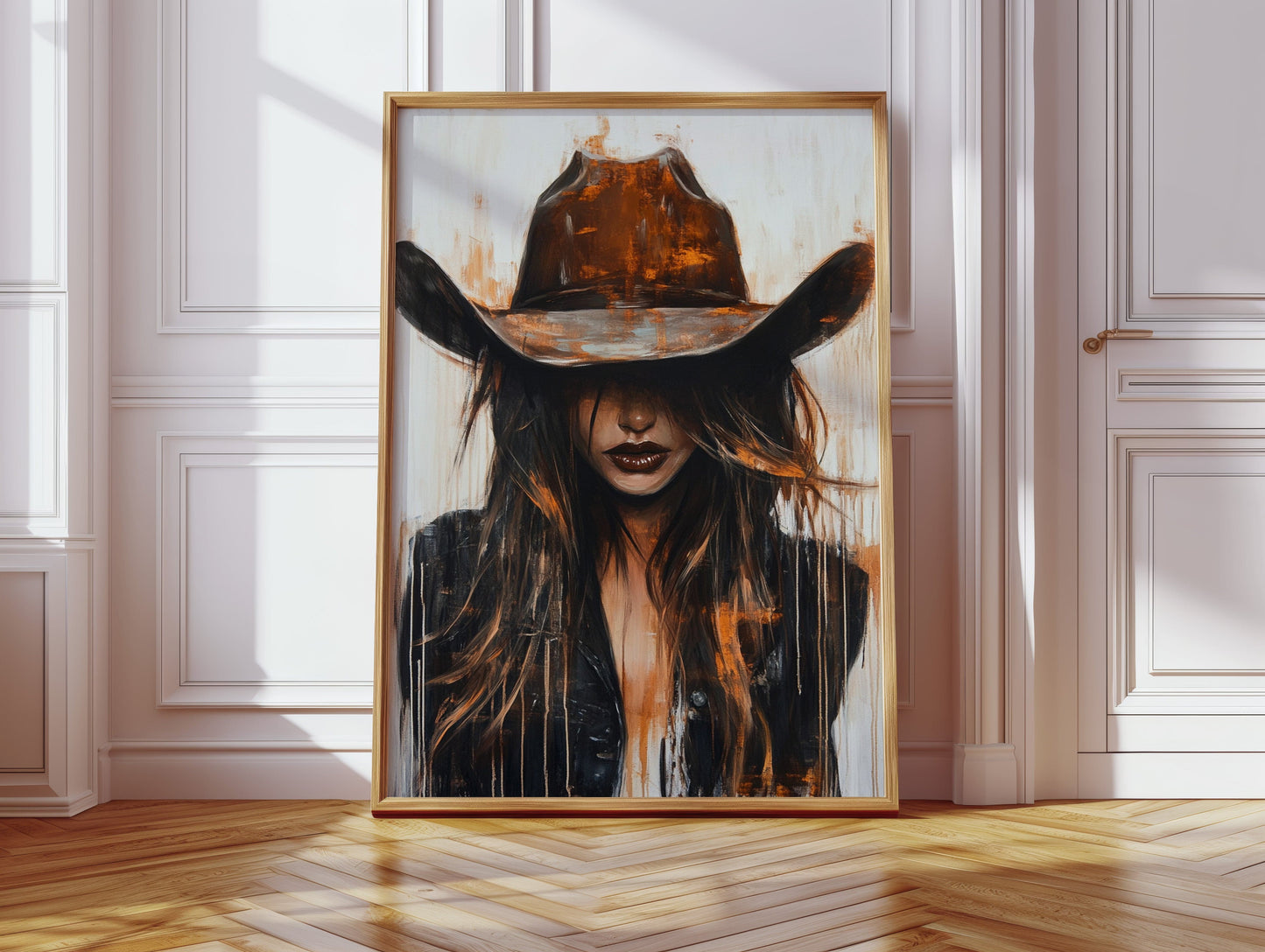 Cowgirl in Crimson – Modern Western Grit