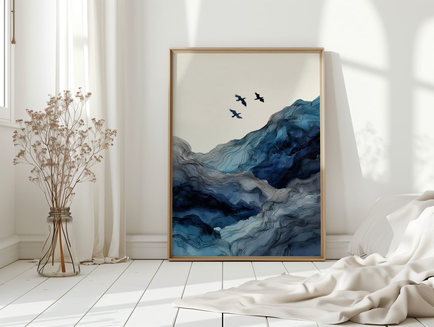 Flight Over Cerulean Peaks