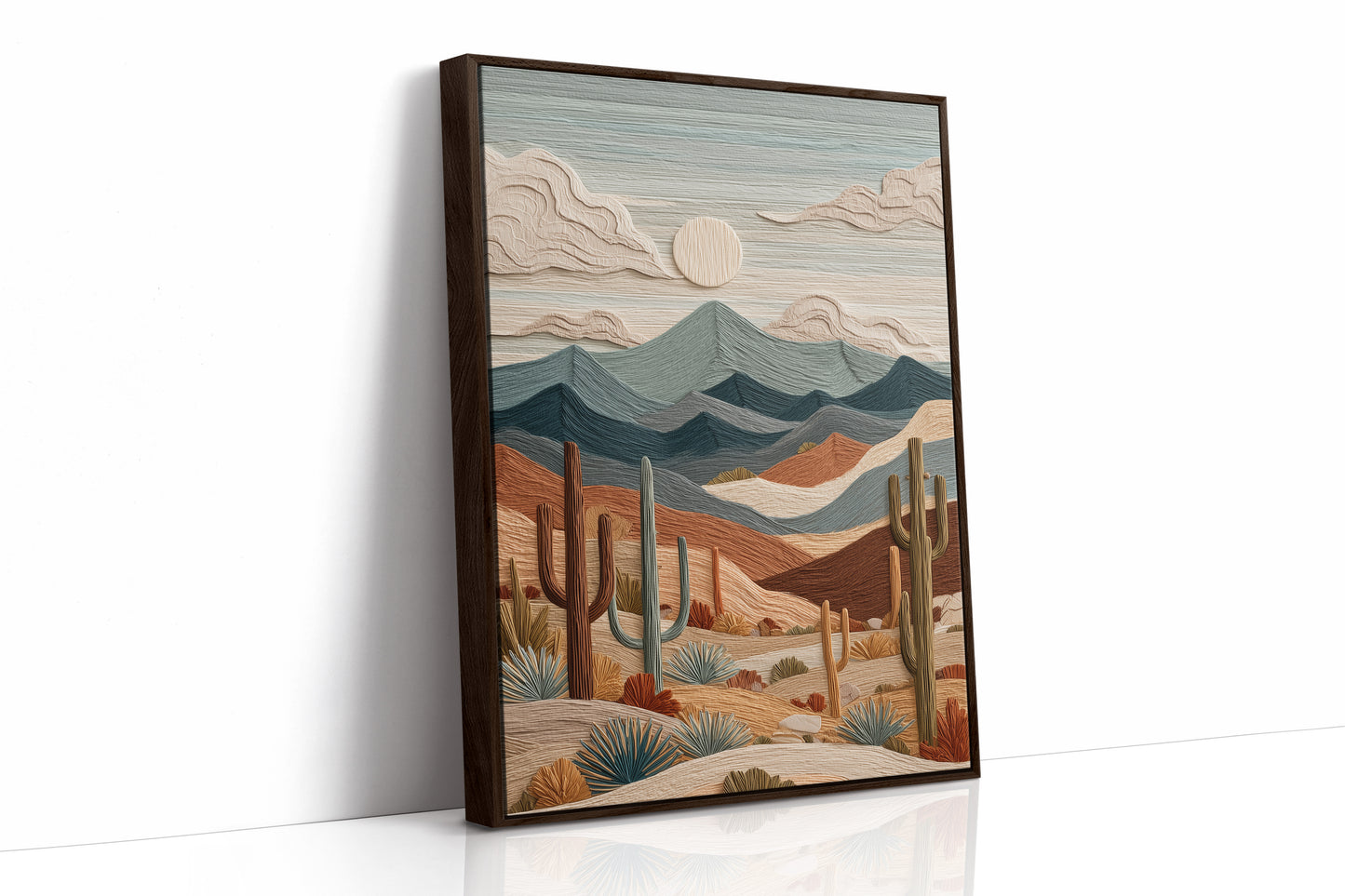 Desert Symphony in Textured Relief