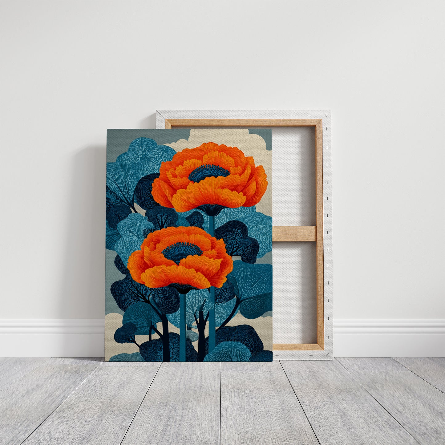 Two Fires in a Blue Forest