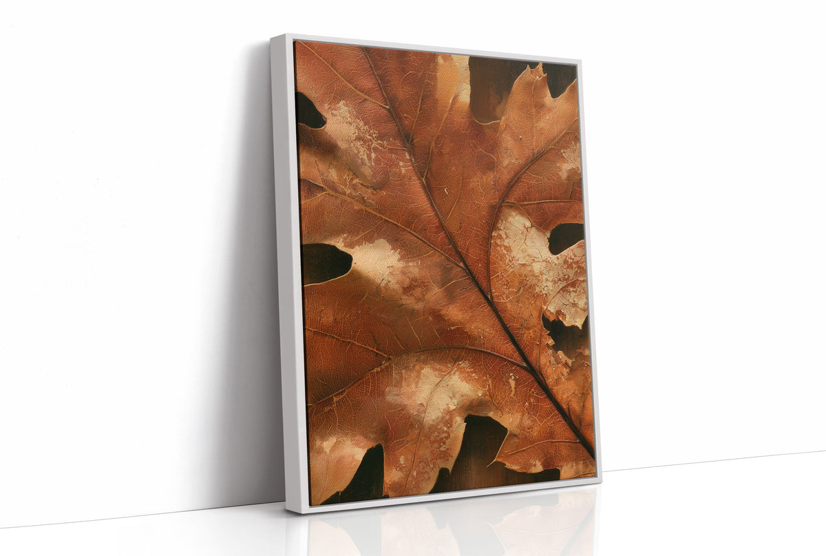 Vein Glory, print in a white frame