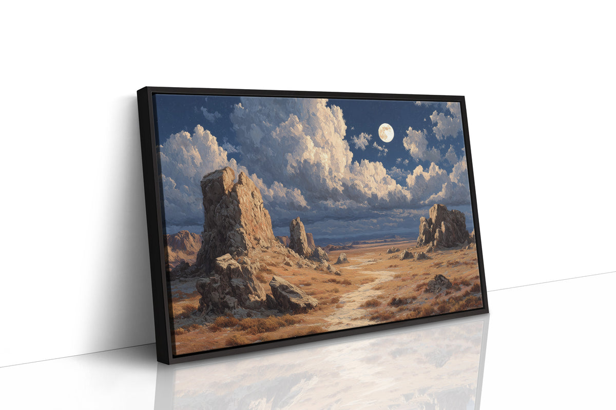 Hoodoos Hold a Moonlit Standoff