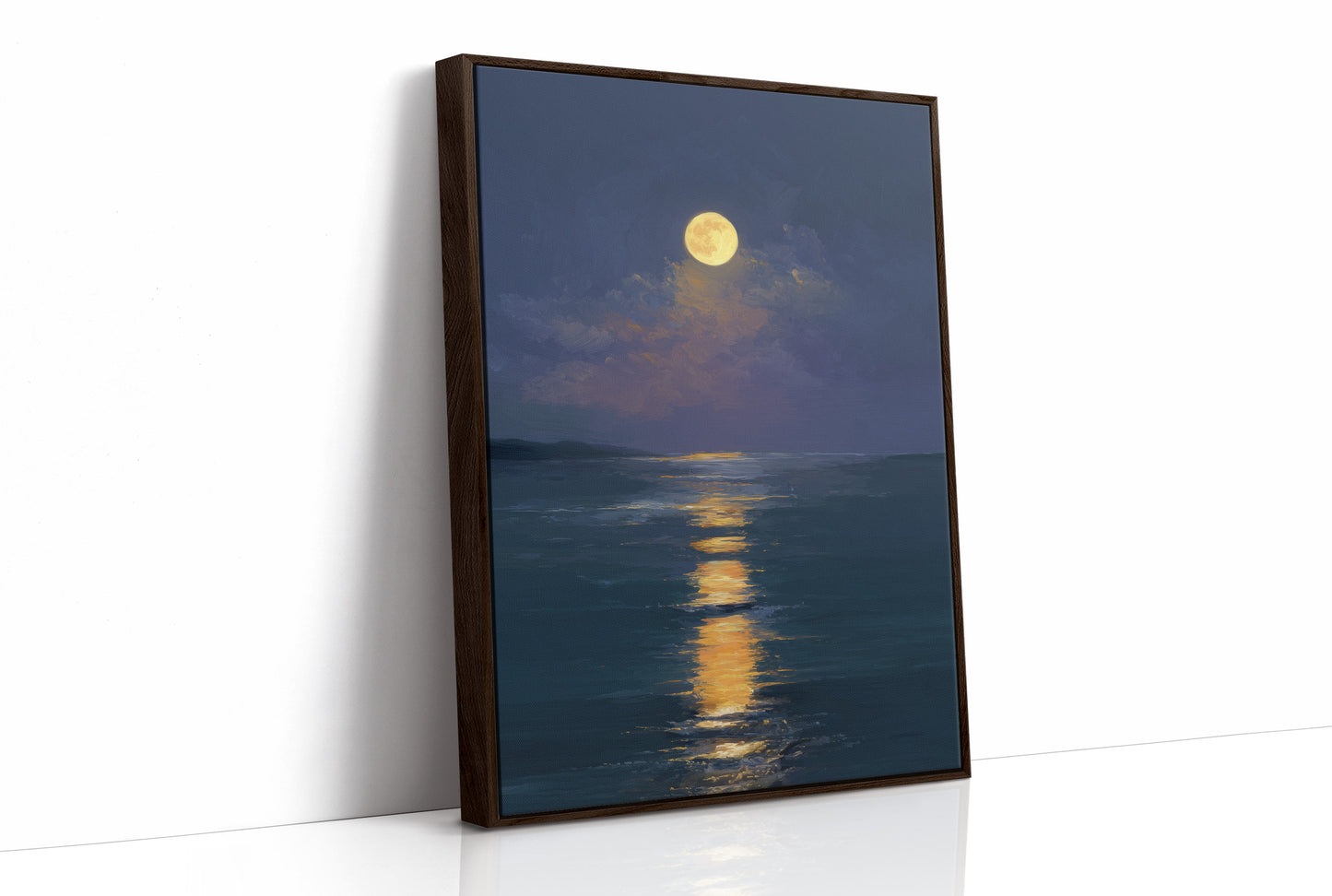 Golden Path Across Midnight Waters