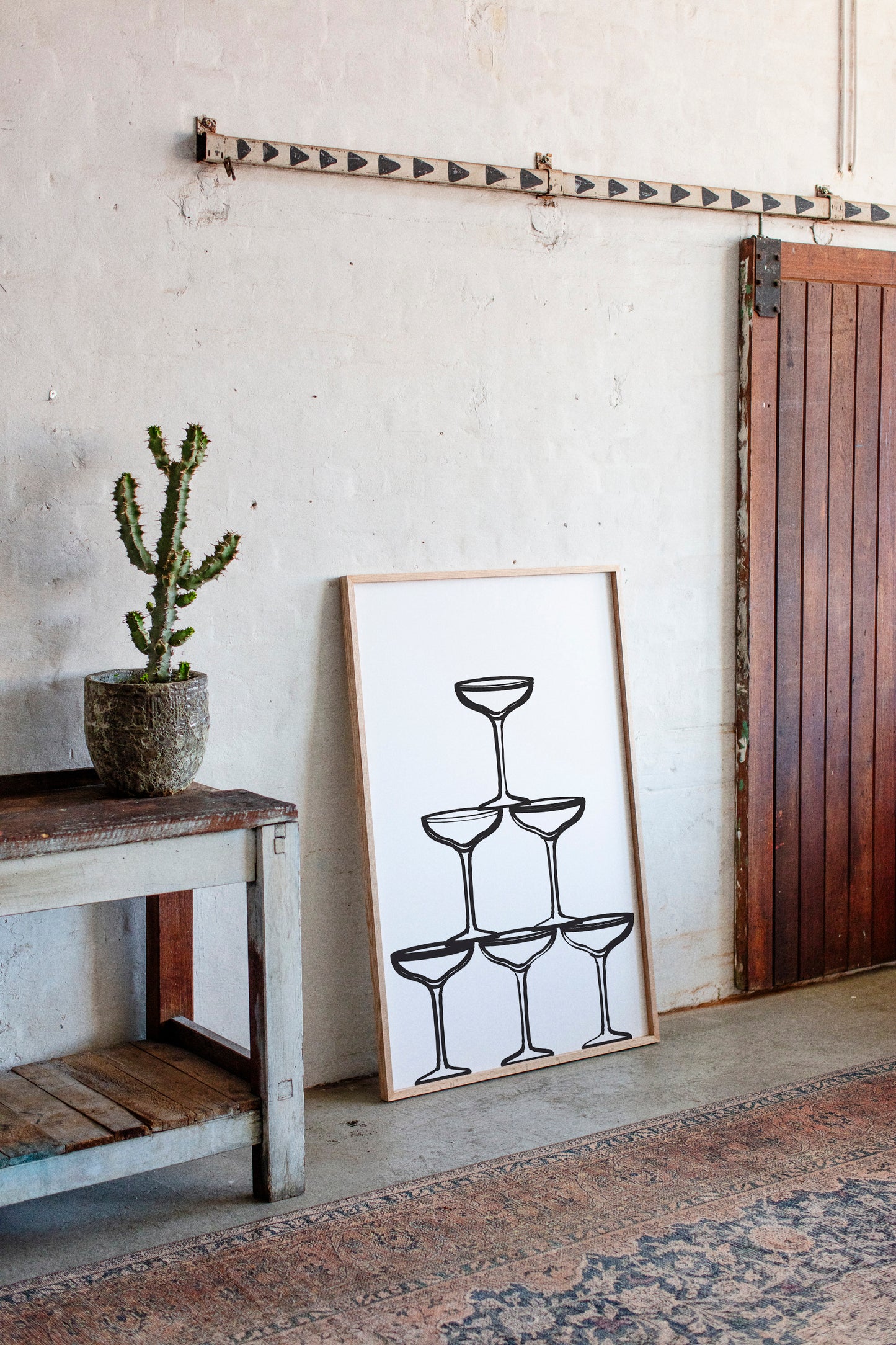 Champagne Tower Draws Midnight Maps