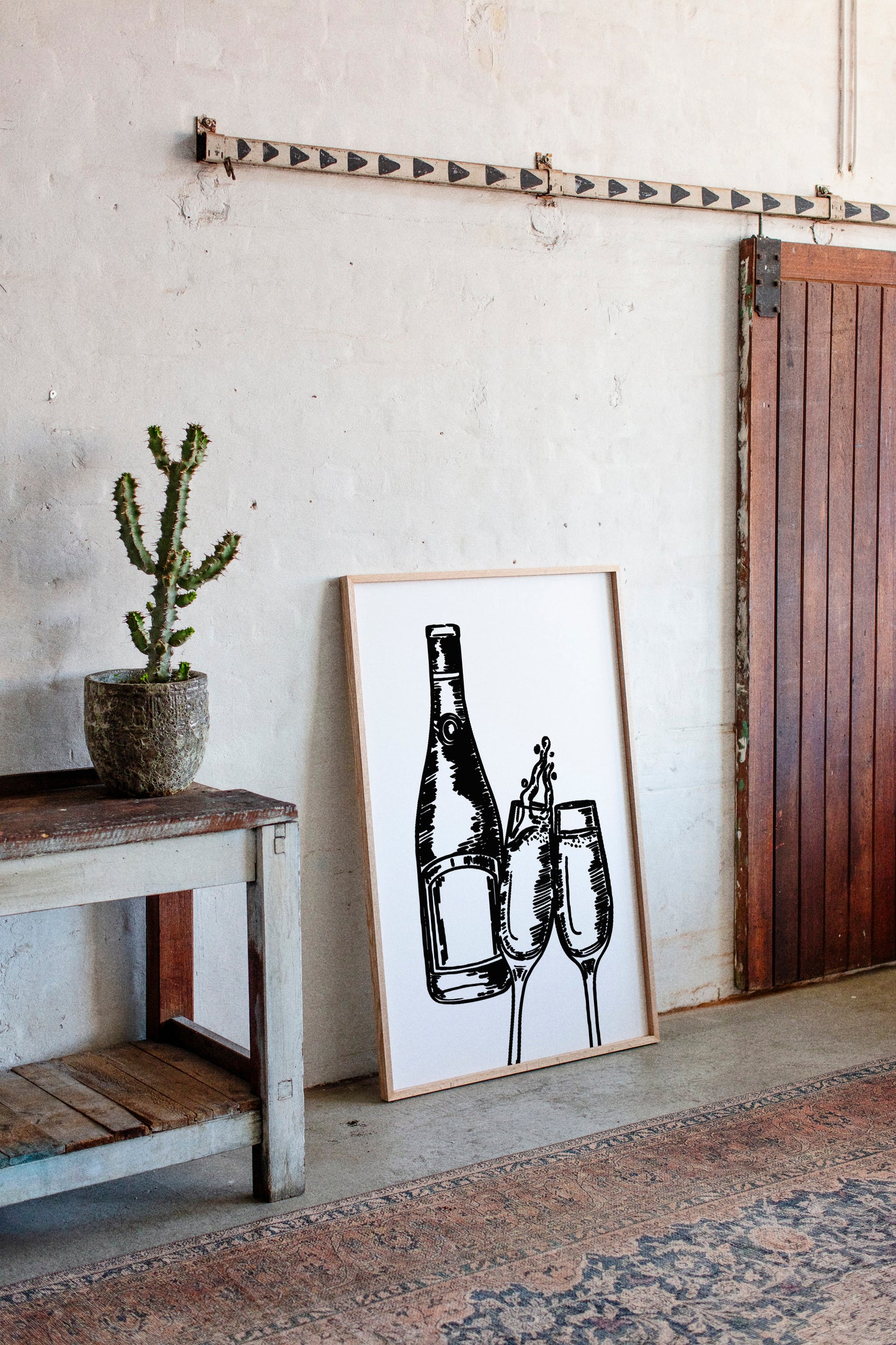 Bubbles Dance Their Midnight Toast