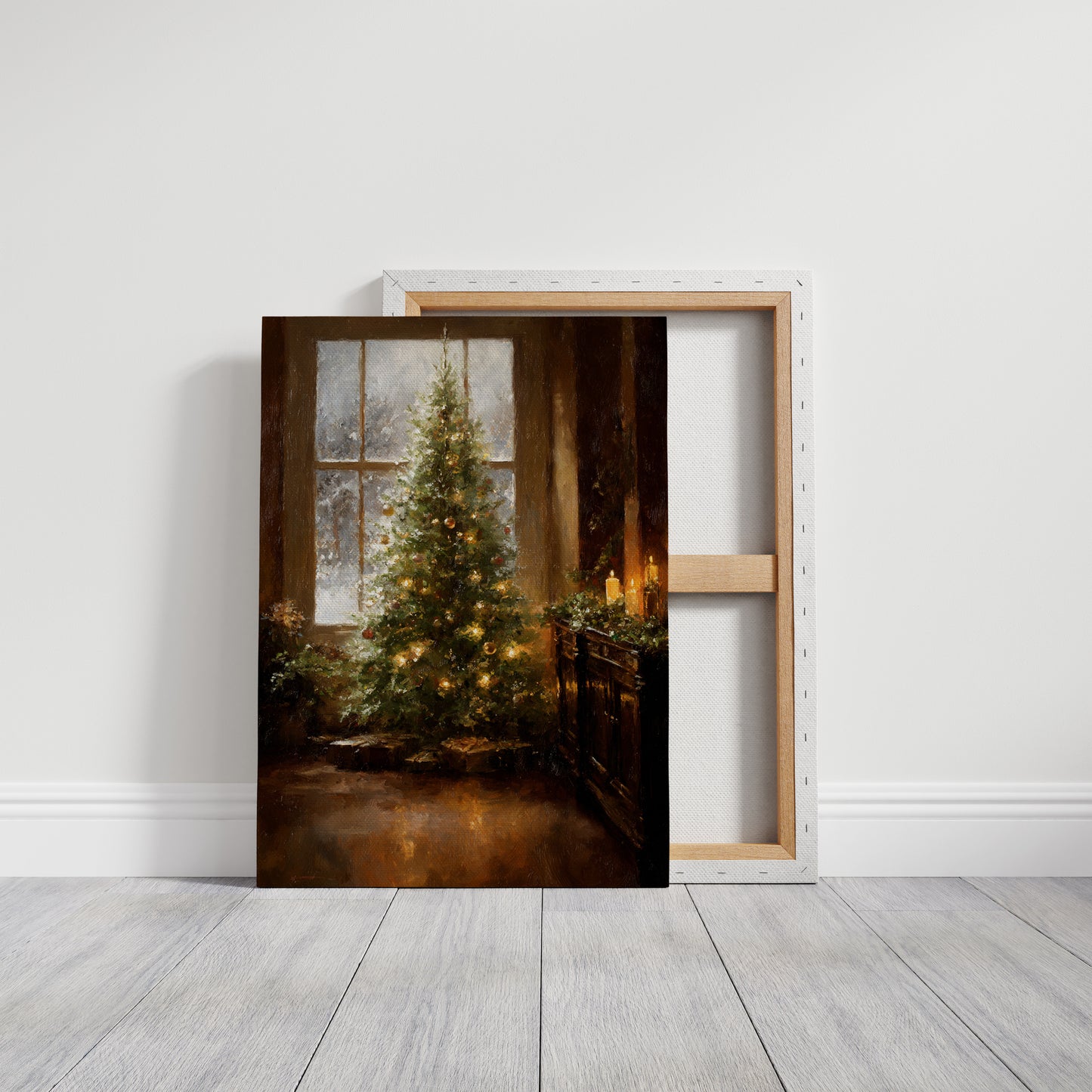 Glistening Pines and Warm Embrace