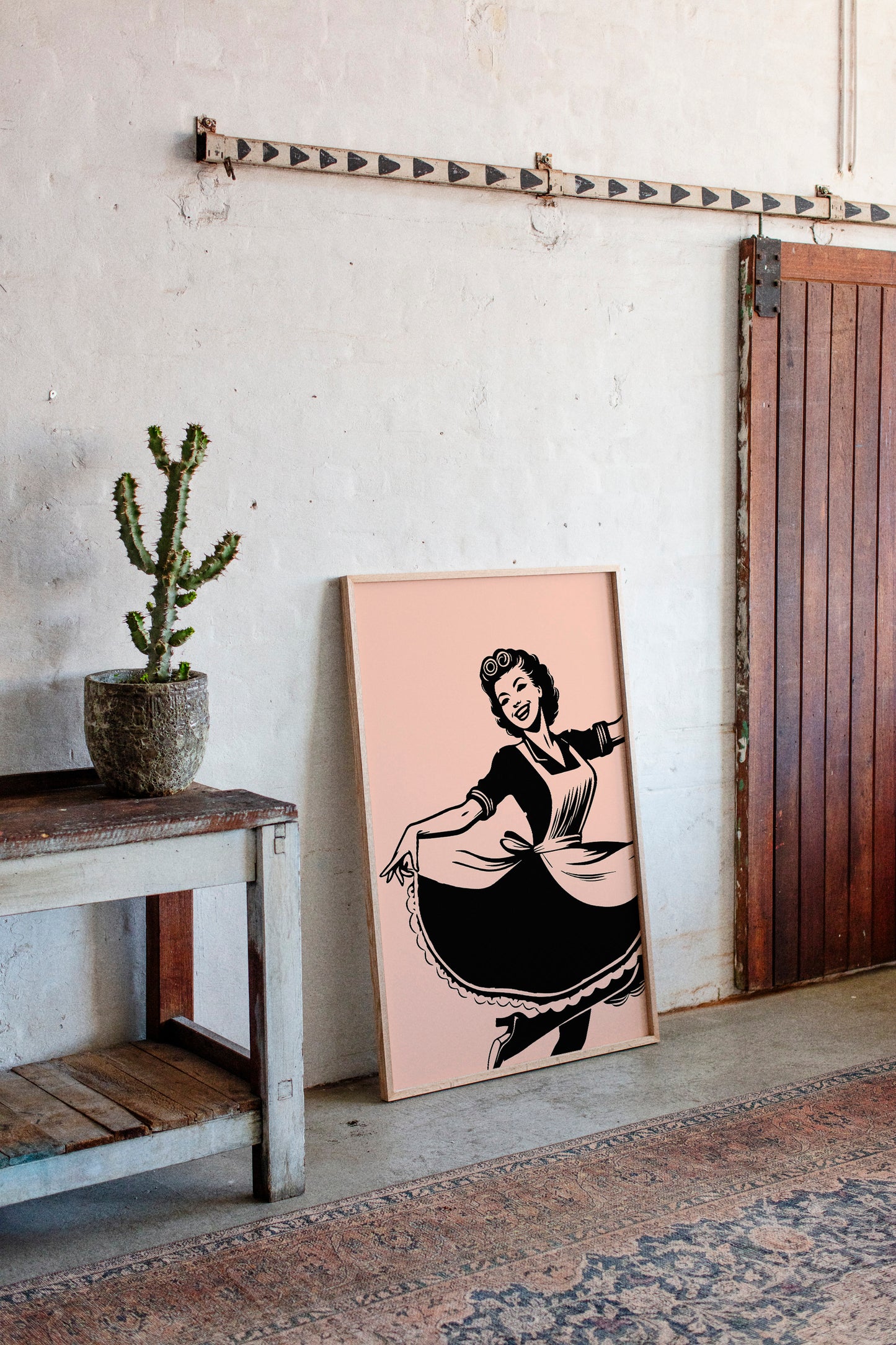 Aprons Dance Through Blush Kitchen Light