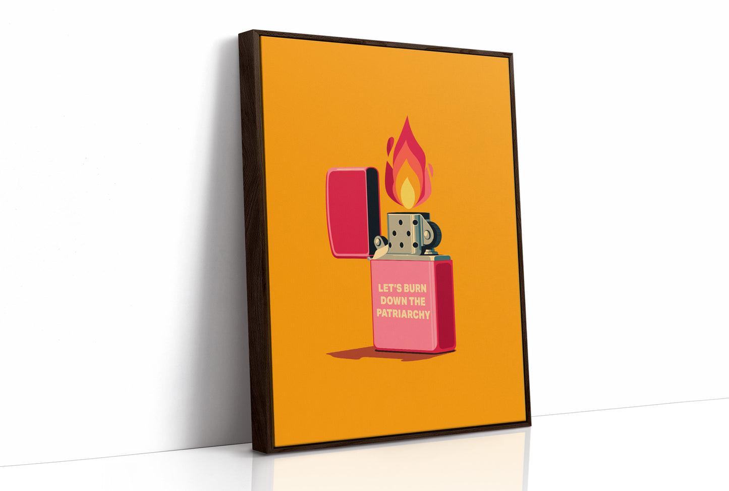 Let’s Burn Down the Patriarchy Art Print
