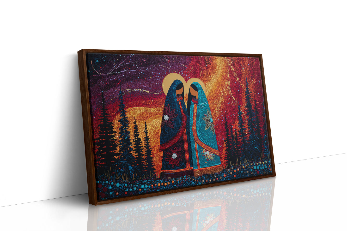 Sacred Dance Among Northern Lights