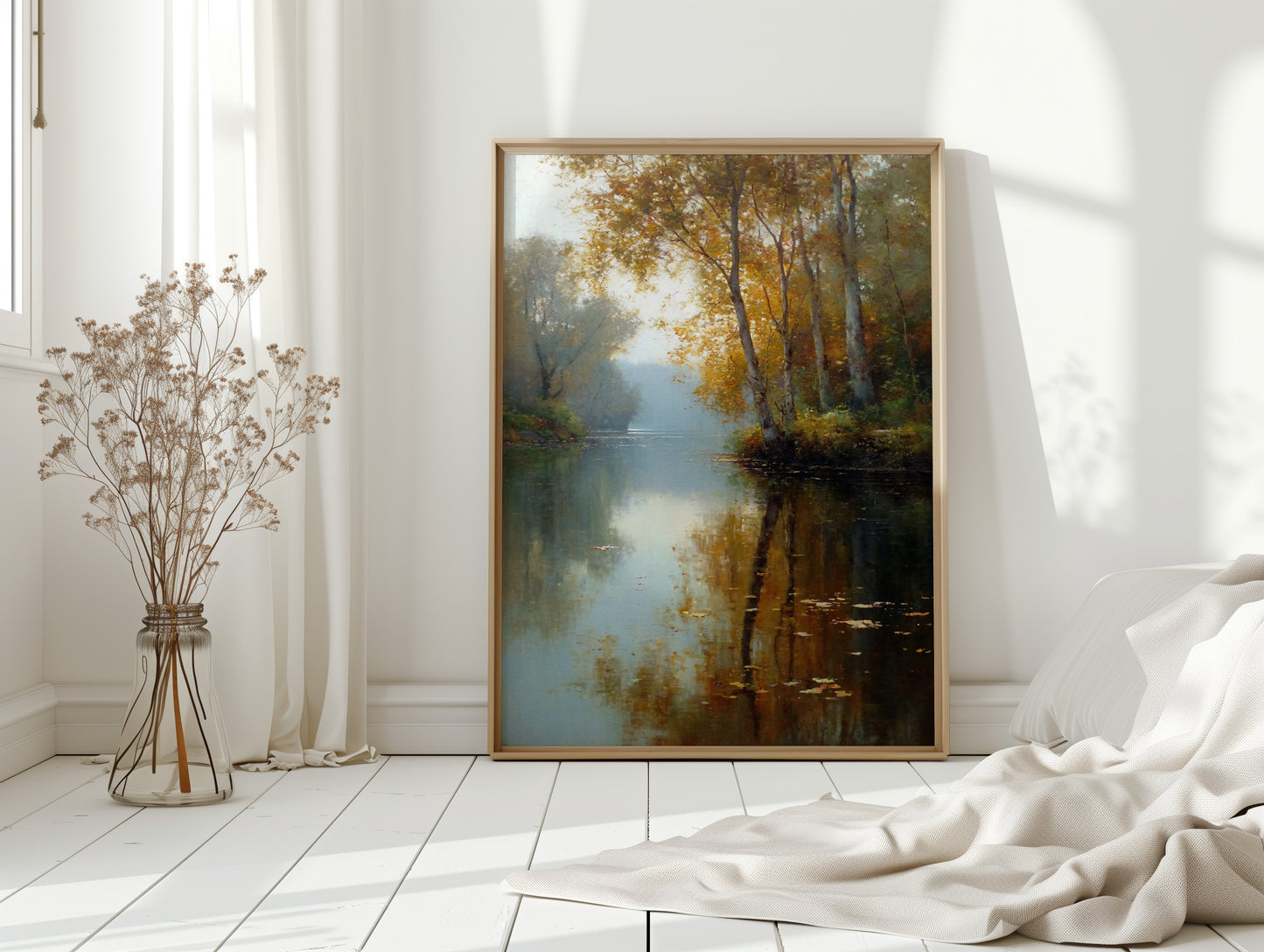 Autumn Reflections on Tranquil Waters