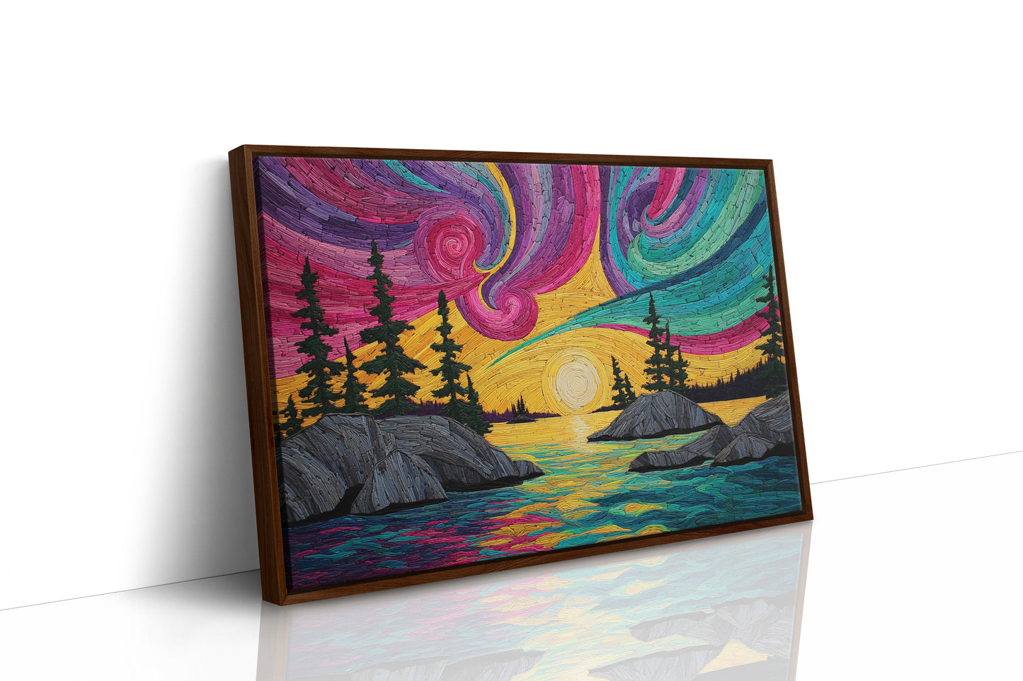 Northern Lights Paint Summer Waters