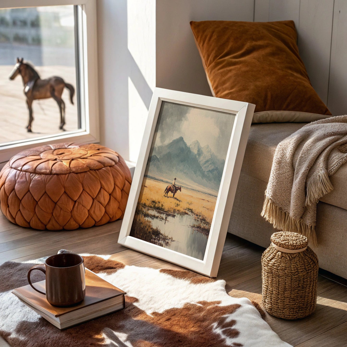 Between Mountains and Golden Grasses