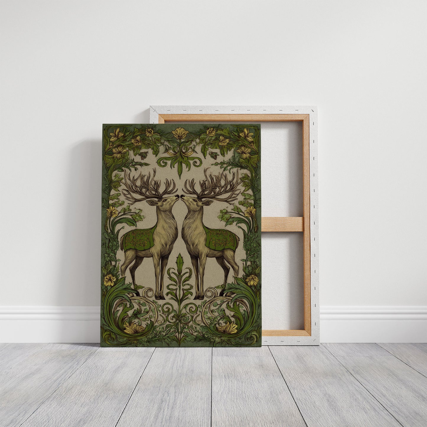 Winter Stags Dance Among Vines