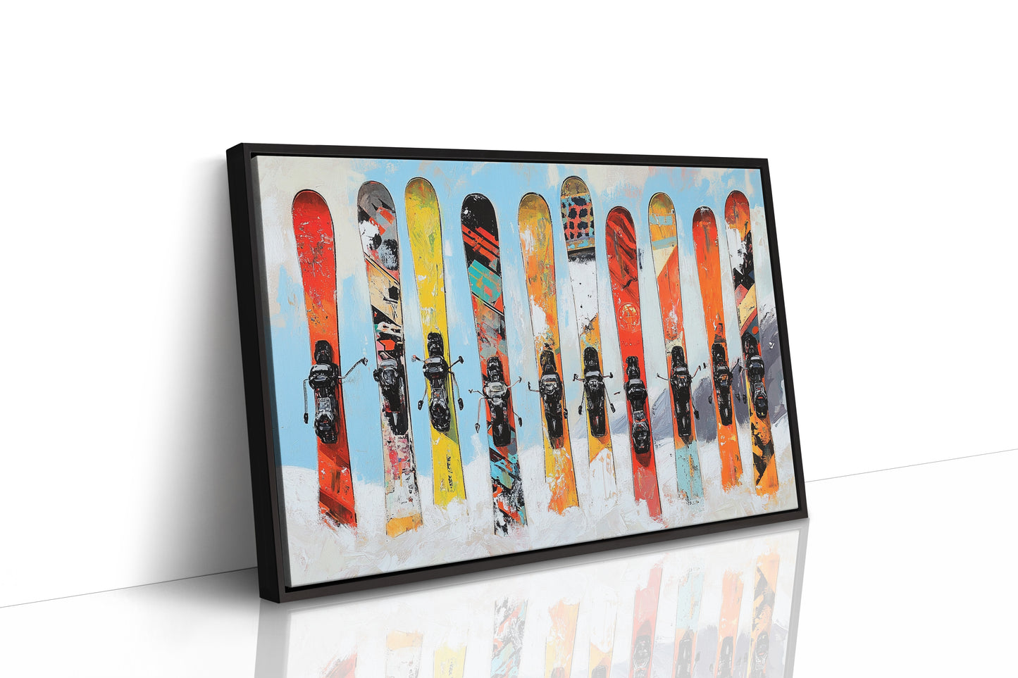 Snow Warriors Line The Lodge Wall