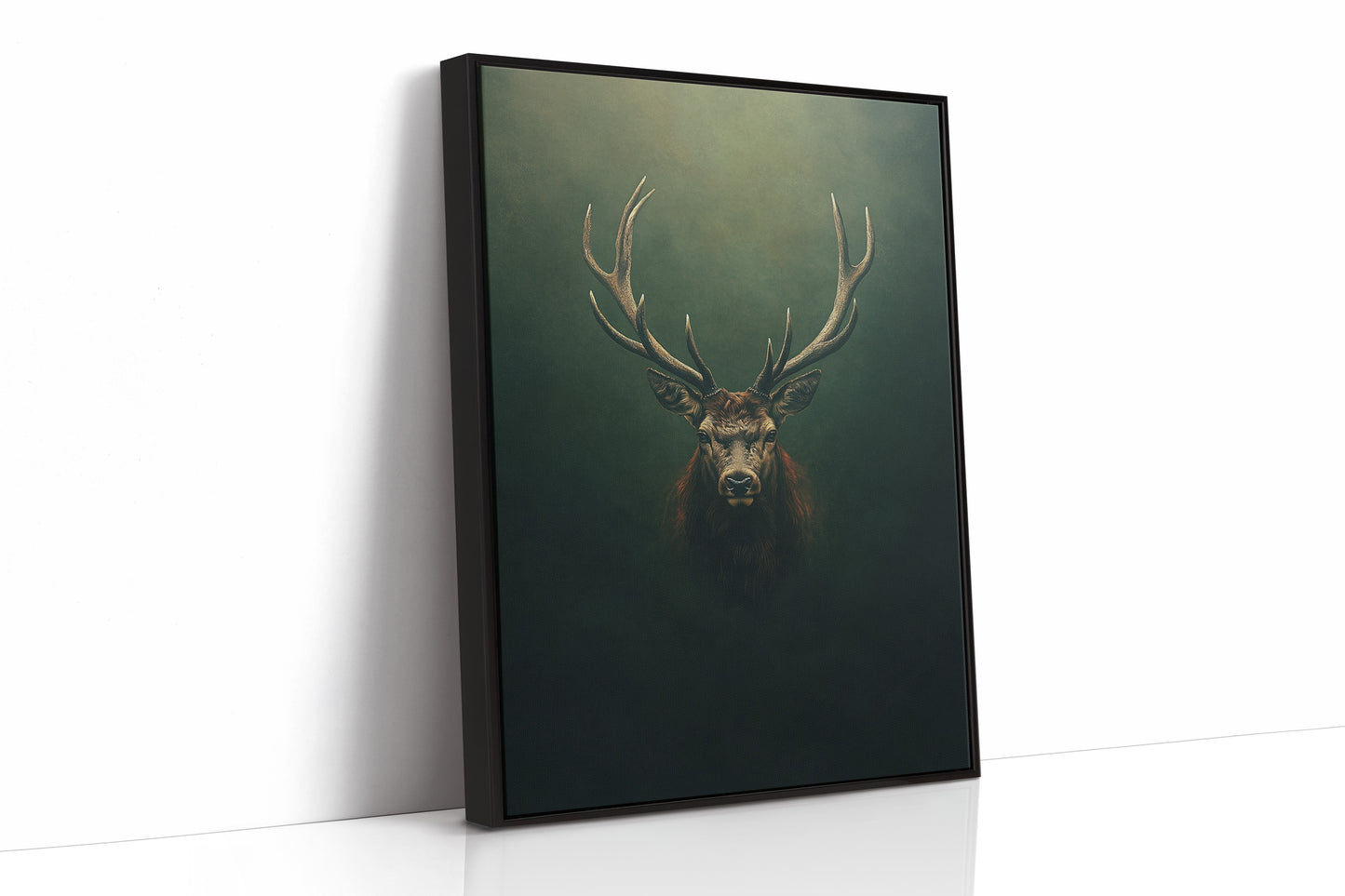 Crowned Stag in Forest Shadows