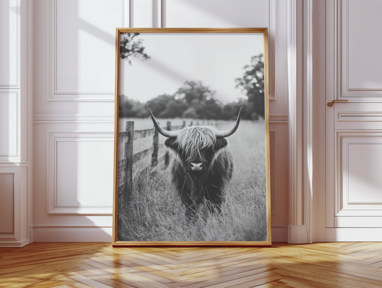 Highland Gaze in Black and White