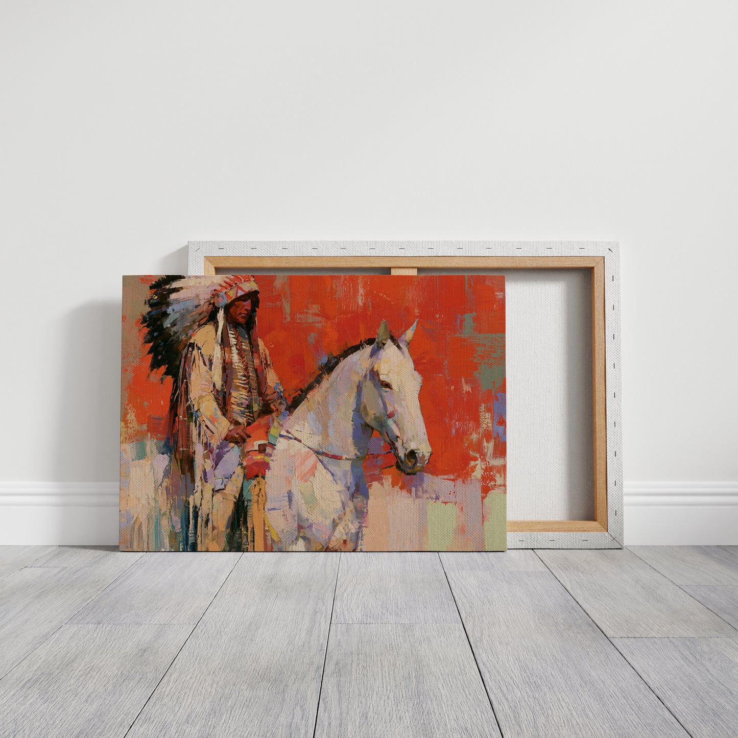 Portrait In Palette Knife