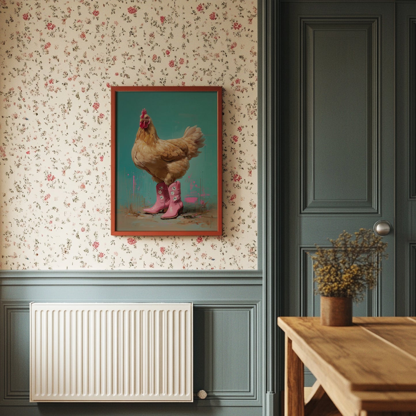 Barnyard Diva Borrows Pink Boots