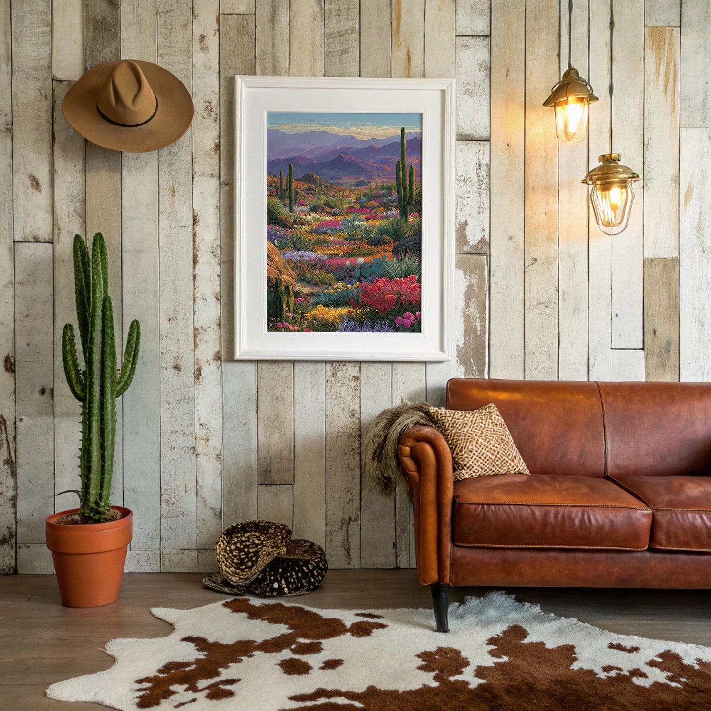 Wildflowers Paint The Desert Mountains