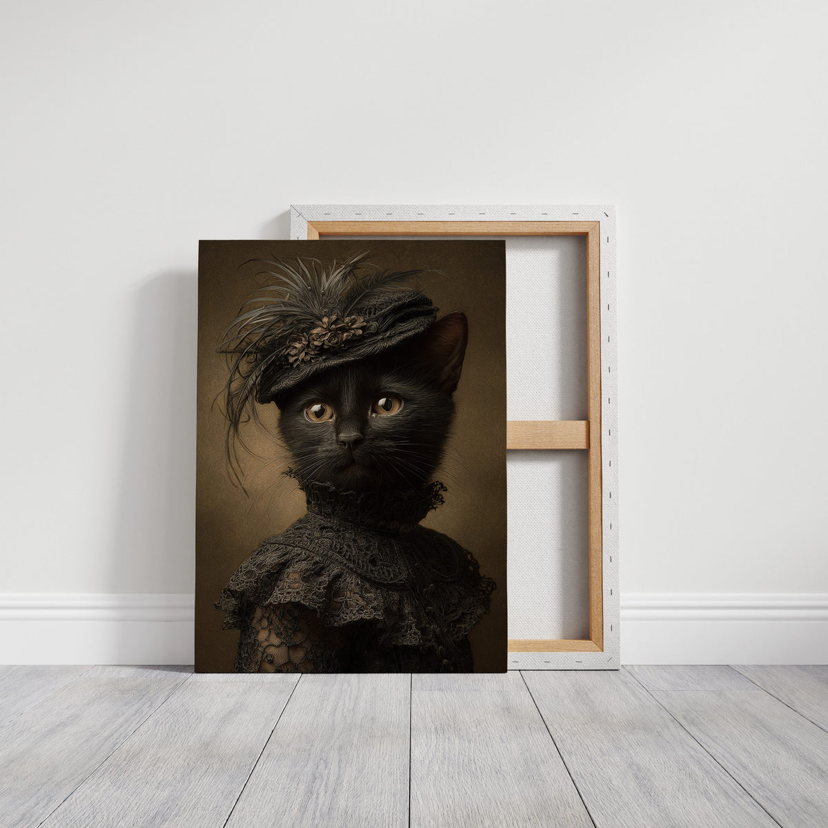 Regal Feline in Victorian Attire
