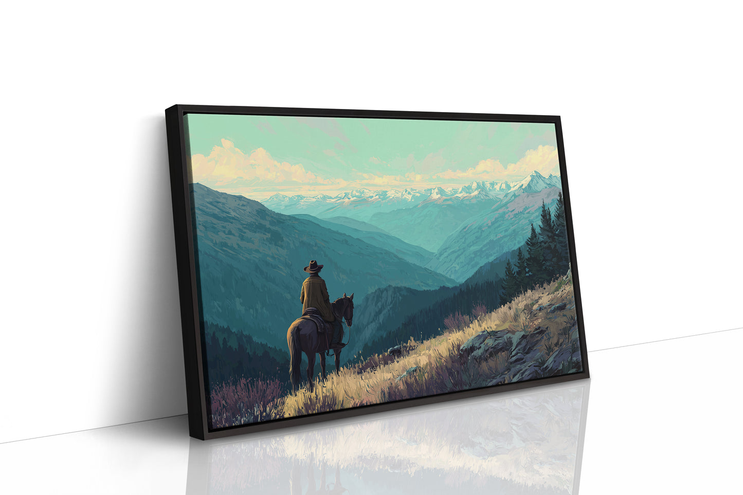 Wilderness Wanderer Contemplates Eternal Peaks