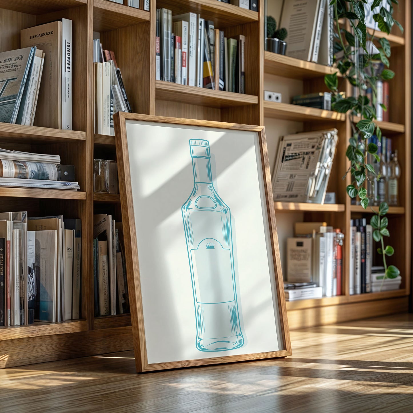 Azure Glass Catches Morning Light