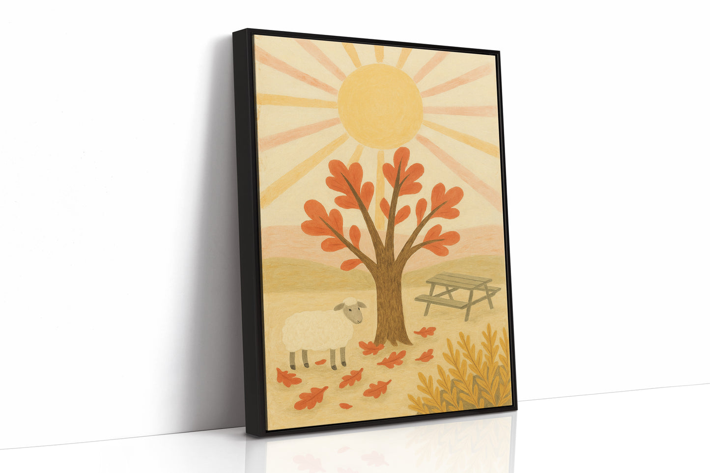 Sunny Picnic with the Little Lamb