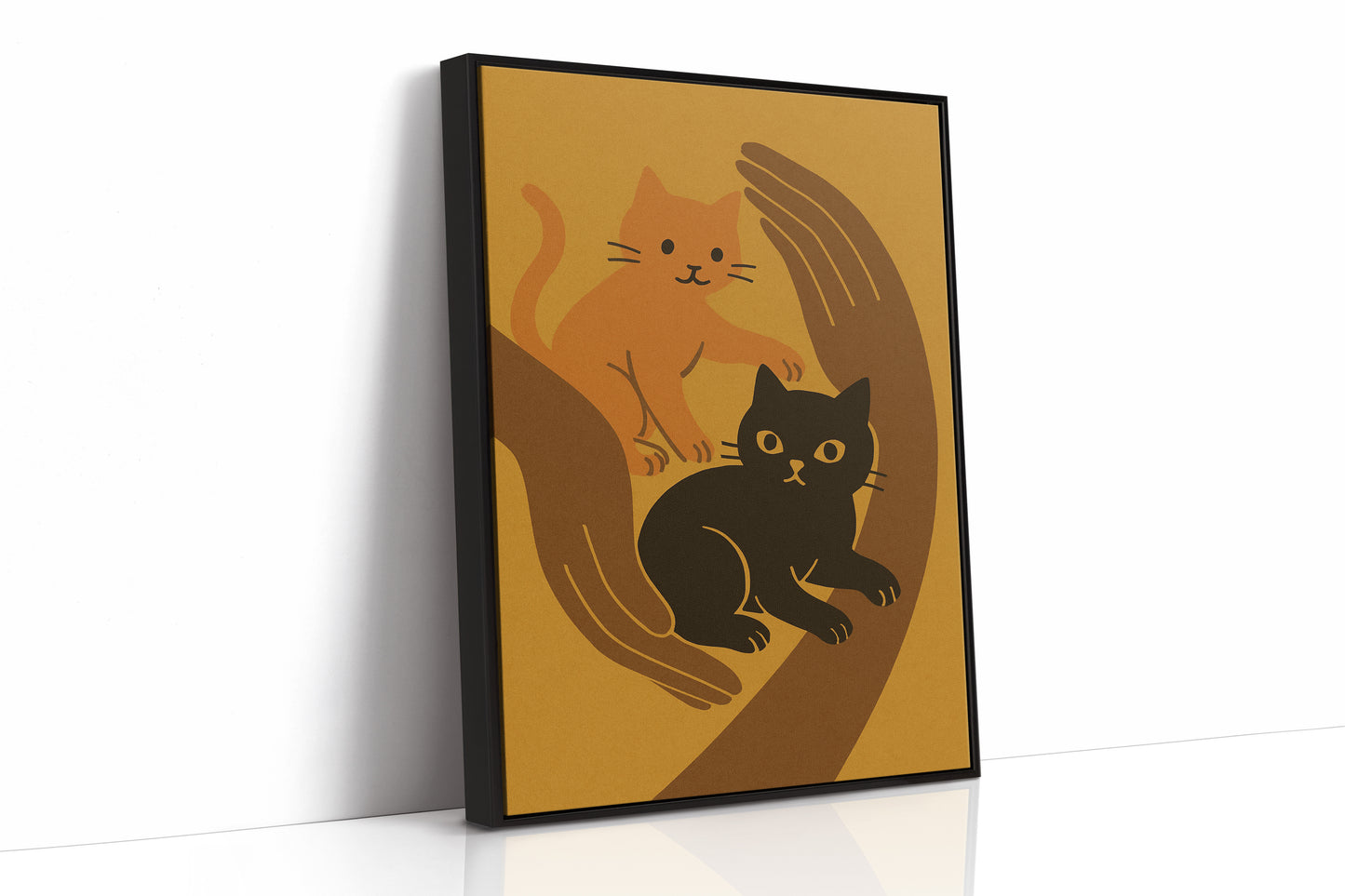 Safe Paws Warm Hearts Cat Print