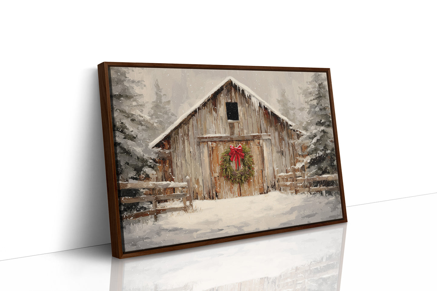 Winter Finds The Old Barn Door