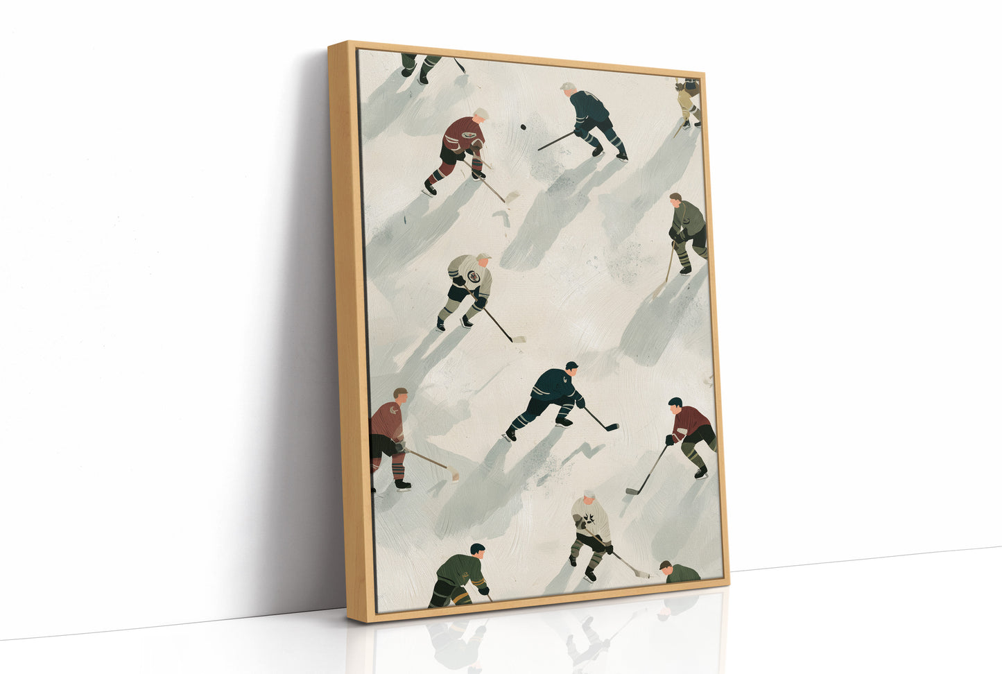Vintage Ice Hockey Pattern