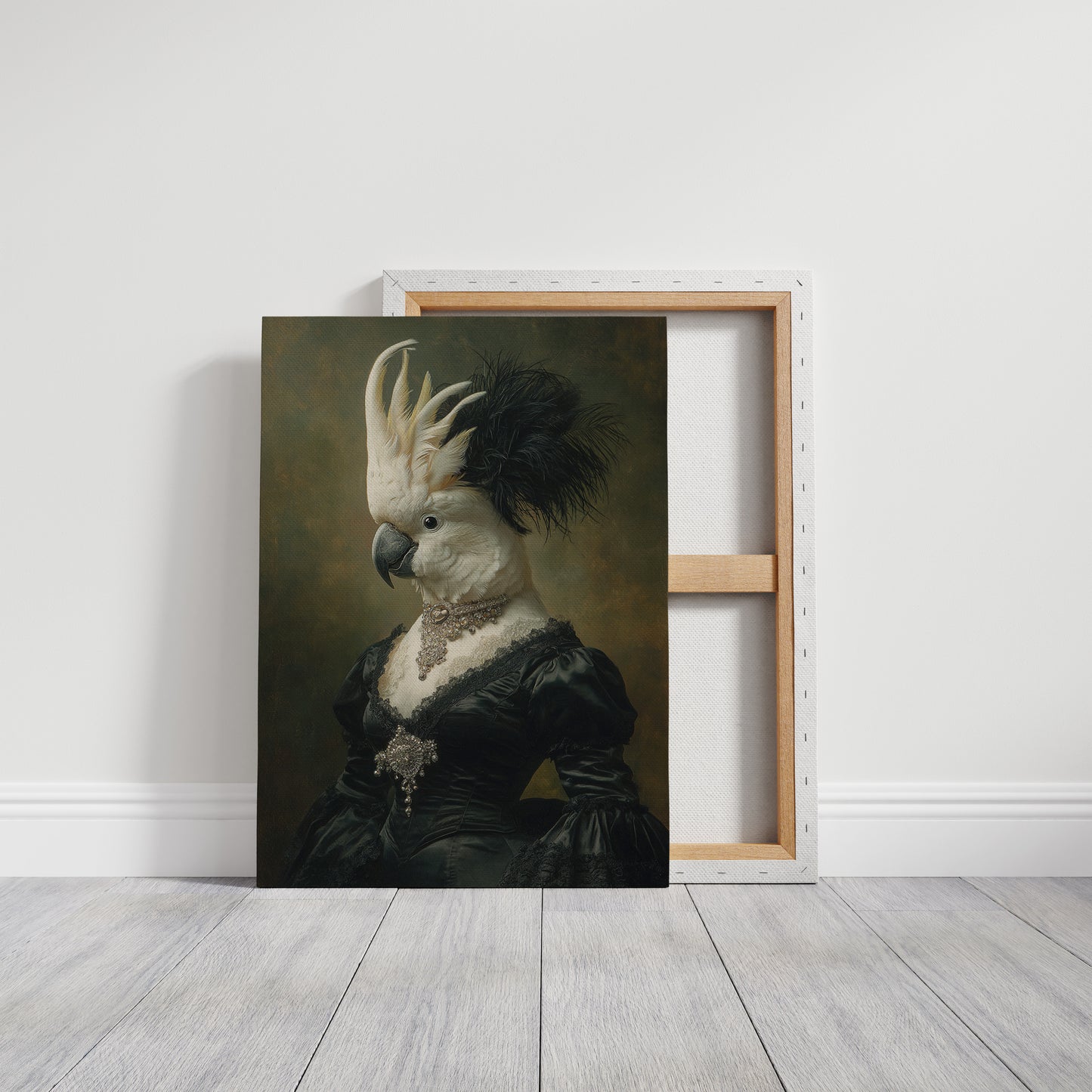 Elegant Feathers Worn Like a Crown