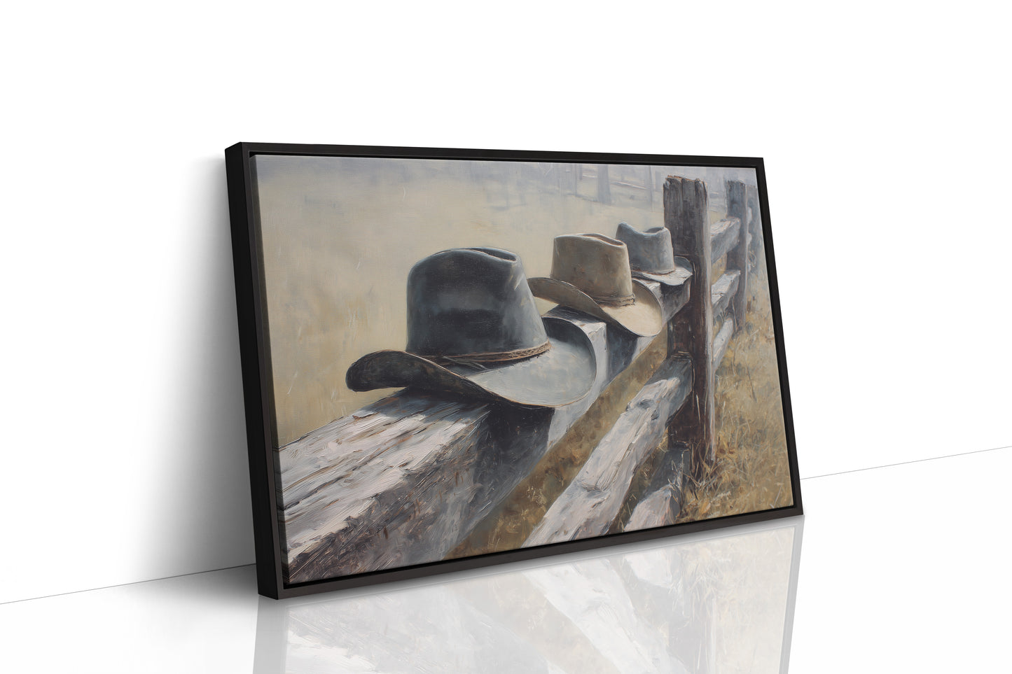 Weathered Legacy: Cowboy Hats at Rest