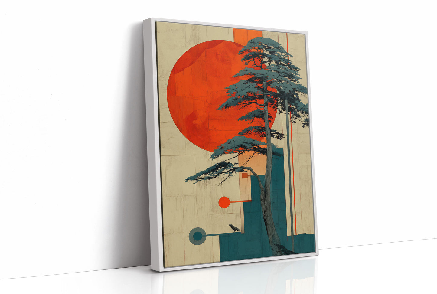 Teal Pines Meet Rising Sun