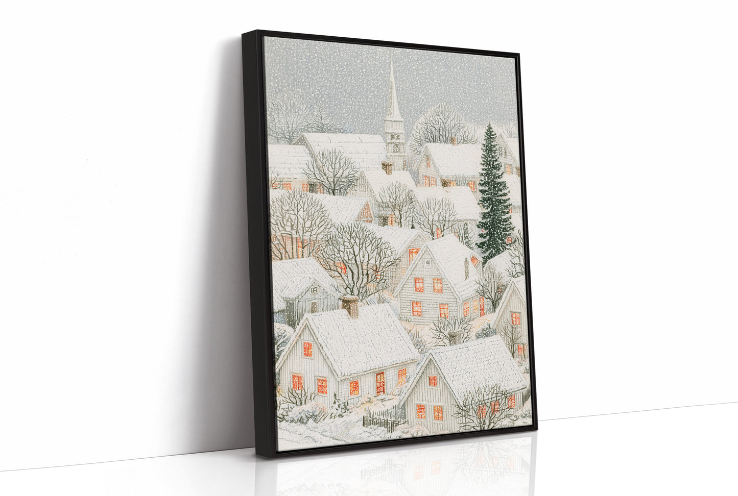 Snowfall Over the Steeple