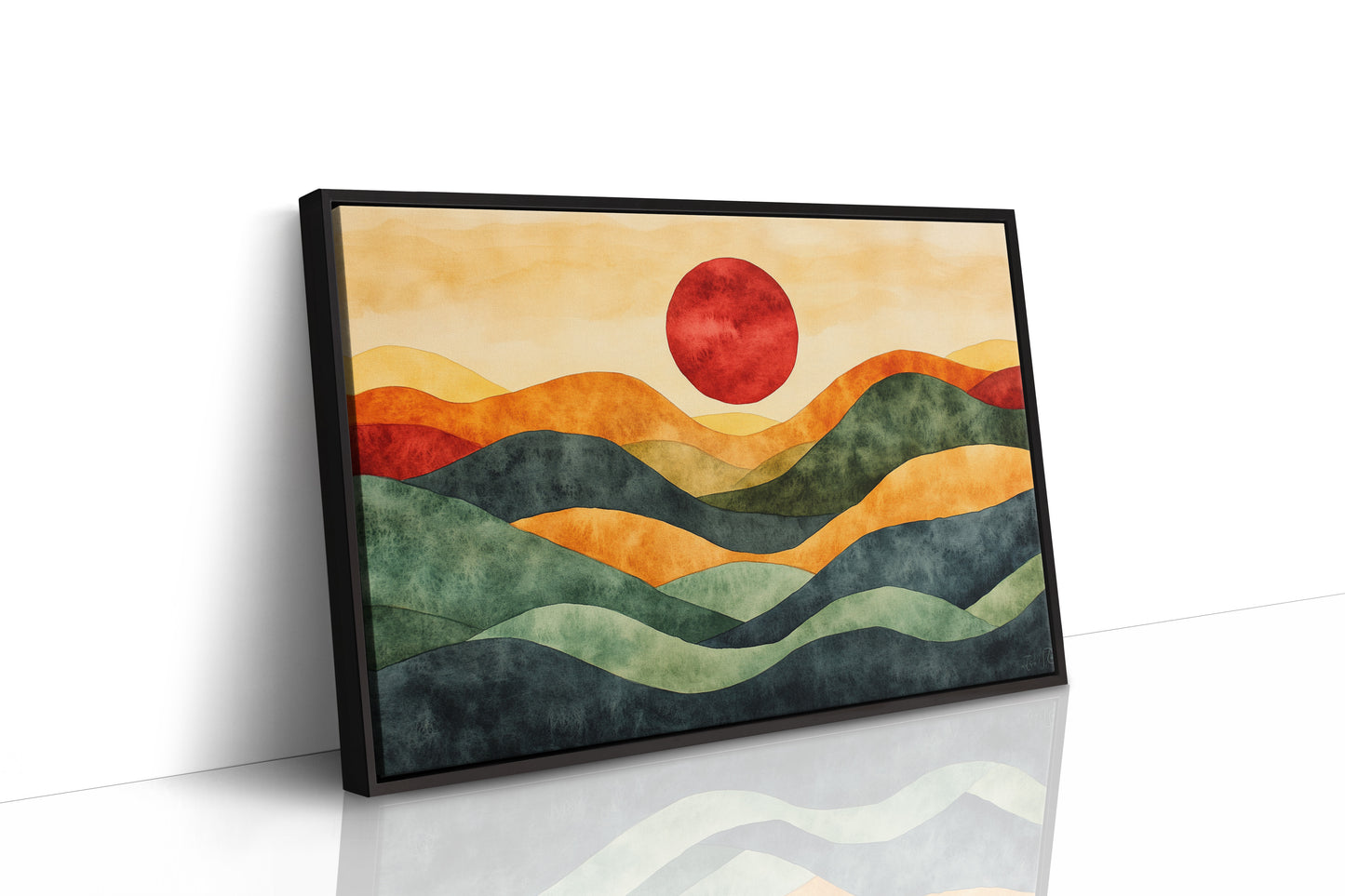 Rolling Hills Bow To Crimson Sky