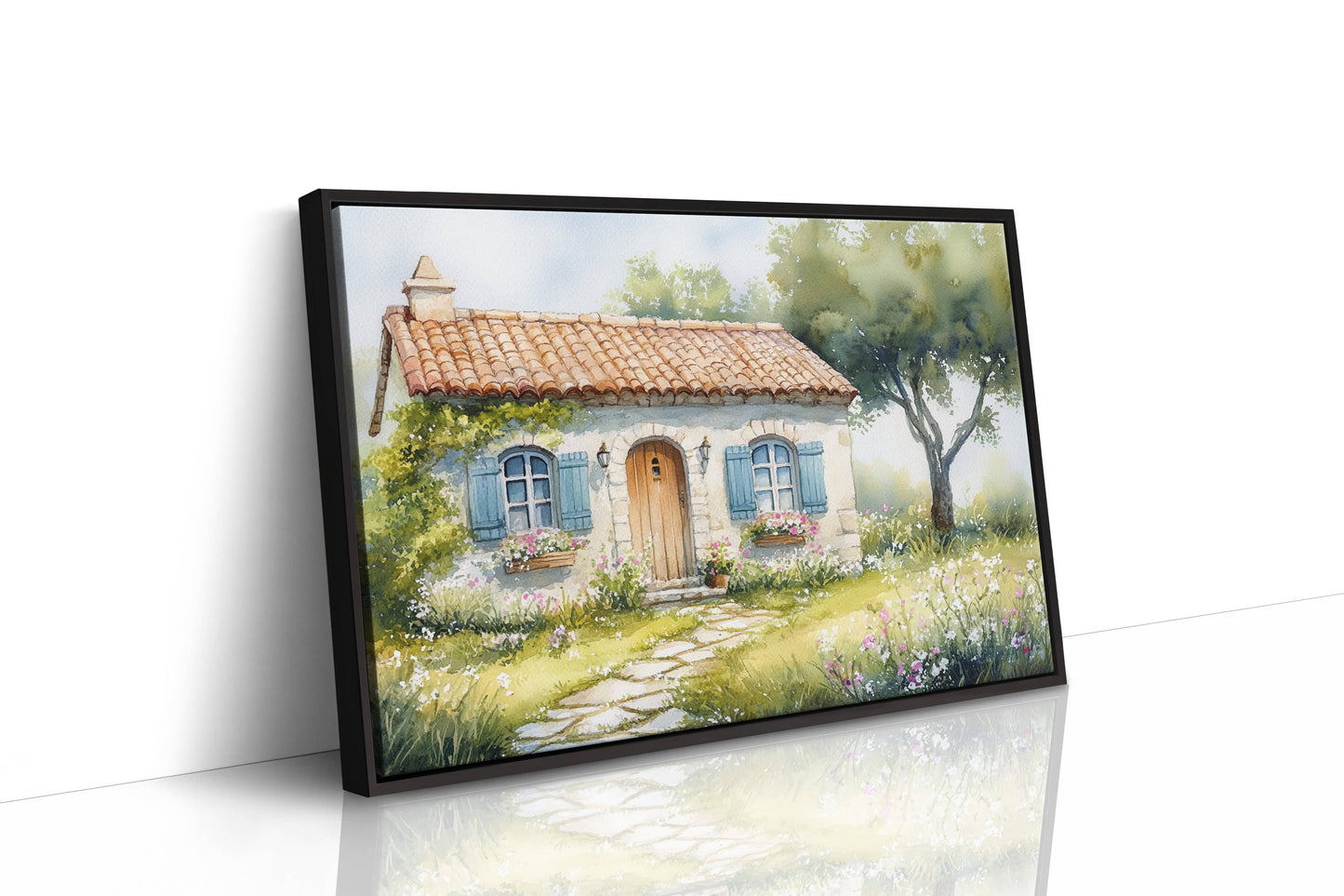 Summer Blooms By Cottage Door